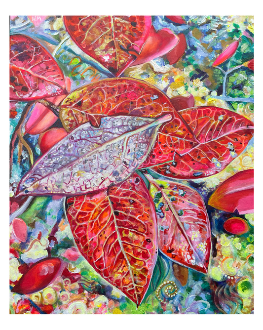 Autumn Leaves Painting Fine Art Giclee Print