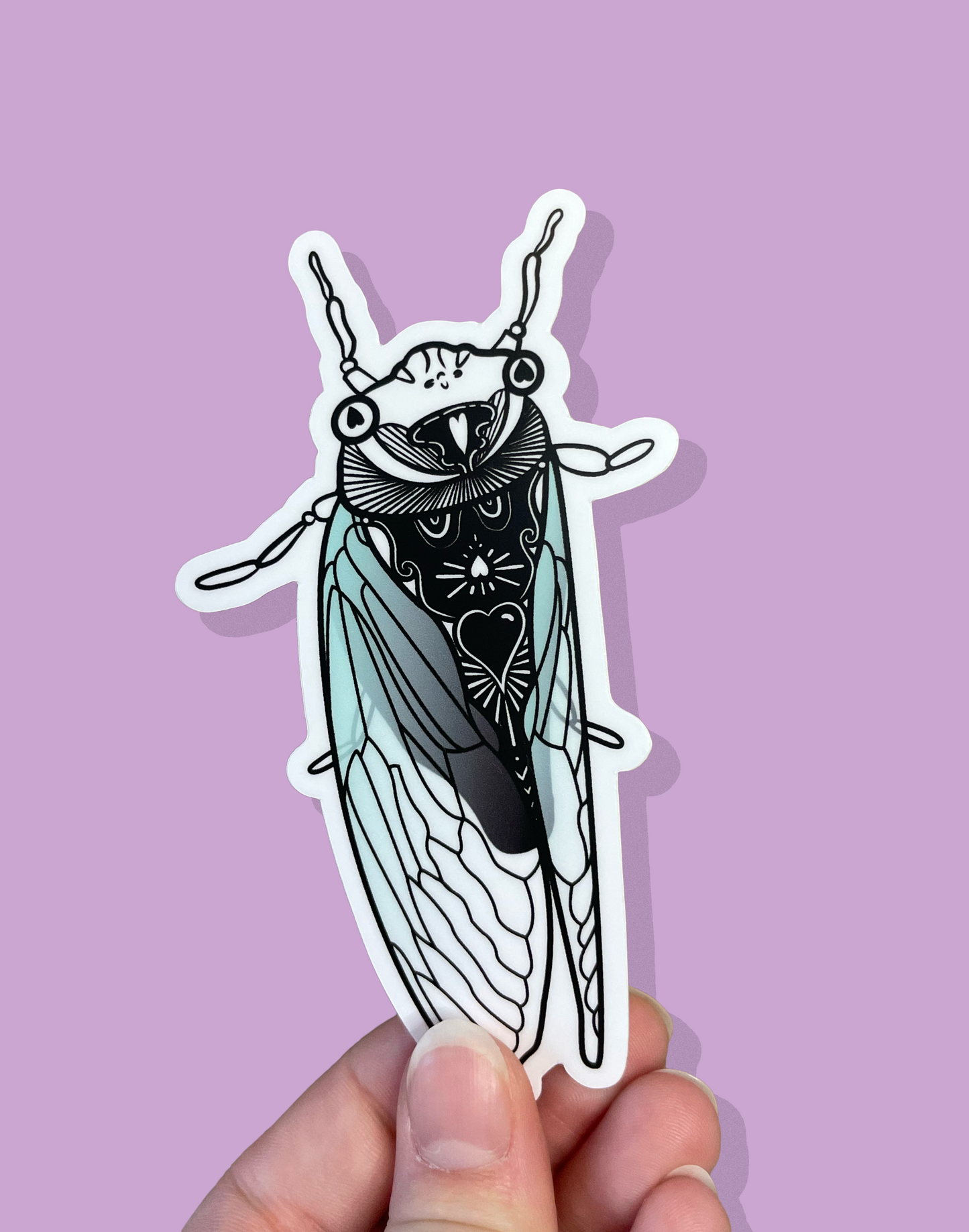 Love Bug Cicada Sticker