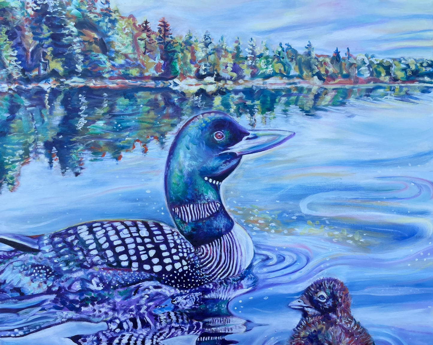 Loons Painting Fine Art Giclee Print