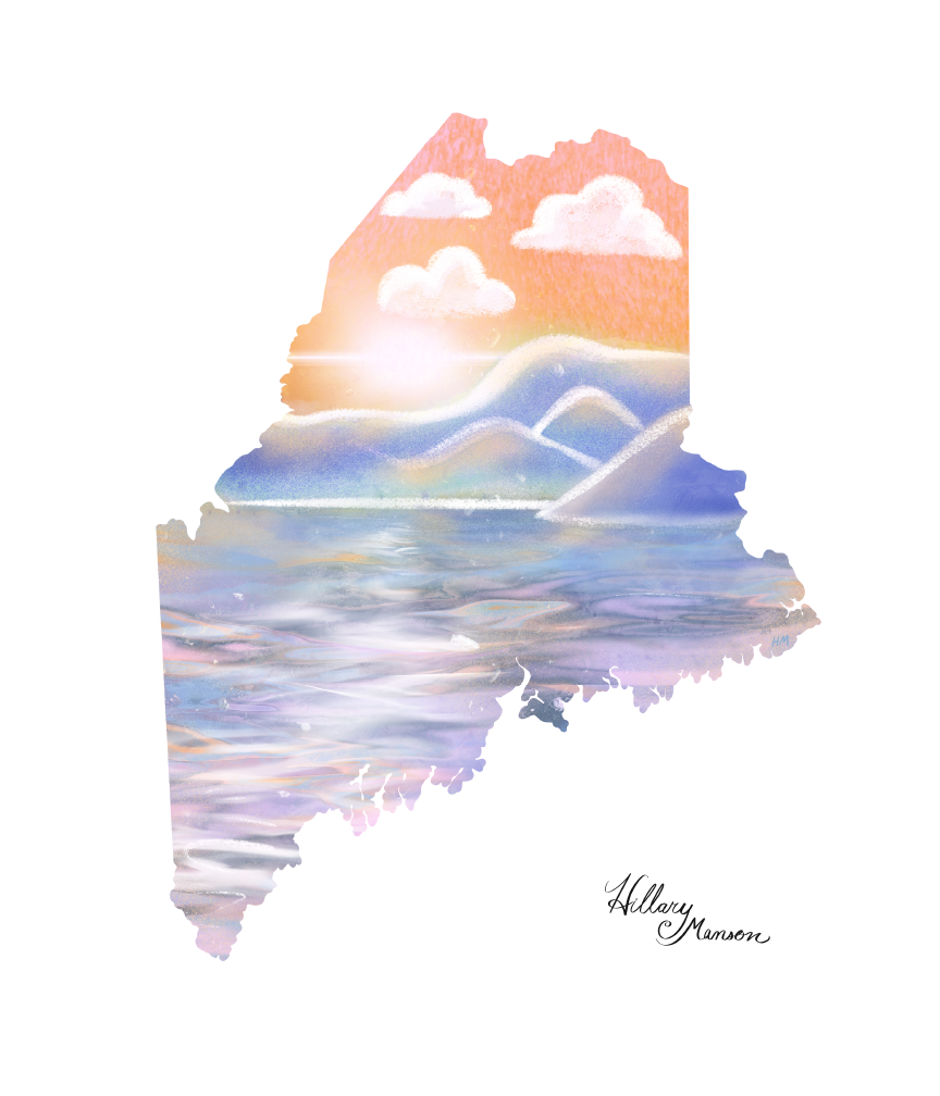 Maine Seascape Fine Art Giclee Print