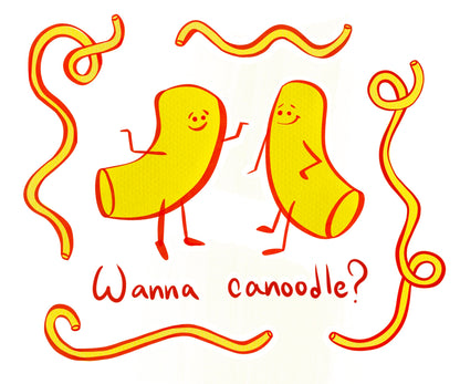 Wanna Canoodle Sticker