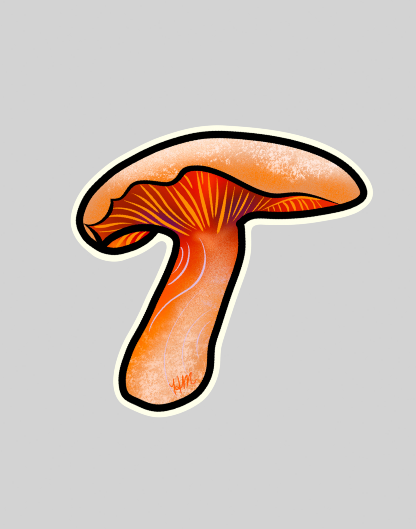 Saffron Milk Cap Mushroom Sticker