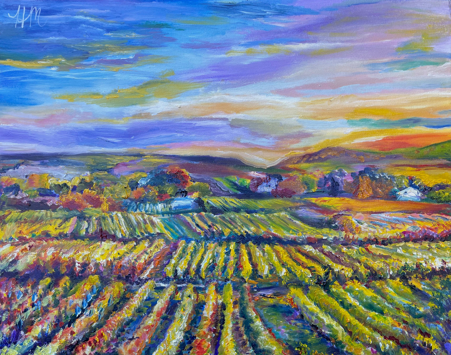 Vineyard Painting Fine Art Giclee Print